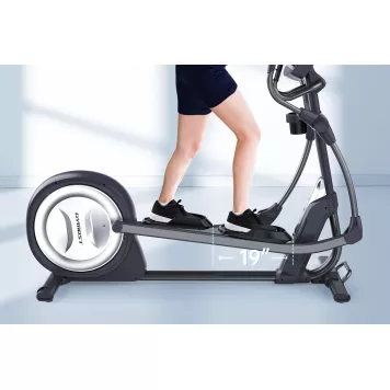 Trenażer eliptyczny elektromagnetyczny E33 LED Gymost