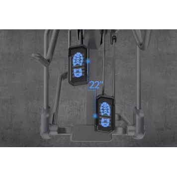 Trenażer eliptyczny elektromagnetyczny E17 V8 LED Gymost
