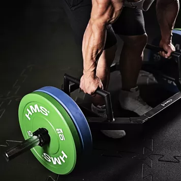 Talerz olimpijski bumper 10 kg CBR10 HMS (zielony)