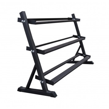 Zestaw hantli HEX 2.0 - 2 x 2,5-30 kg XMOR + Stojak na hantle HEX AC-178 BAUER FITNESS