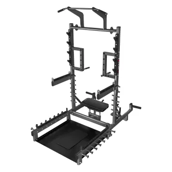 Stojak multifunkcyjny z platformą do podnoszenia ciężarów i Hip Thrust SMP01 COMMERCIAL HMS