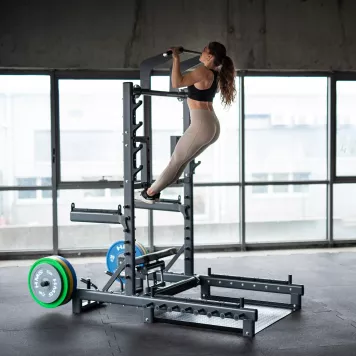 Stojak multifunkcyjny z platformą do podnoszenia ciężarów i Hip Thrust SMP01 COMMERCIAL HMS