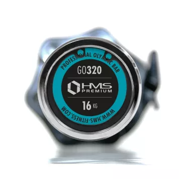 Gryf olimpijski 183cm z zaciskami LOCK JAW BLACK GO320 HMS