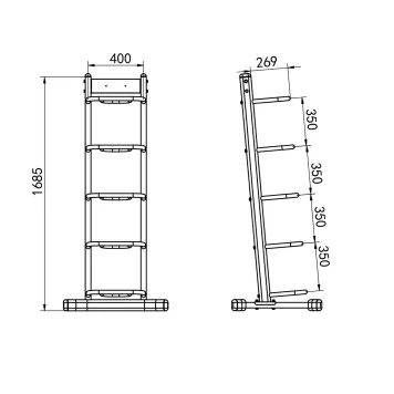 Stojak na worki treningowe POWER BAGS COMMERCIAL STR42 HMS