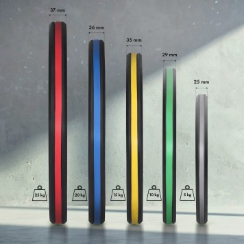 Talerze olimpijskie ogumowane TOG05 2 x 5kg HMS