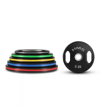 Talerze olimpijskie ogumowane TOG05 2 x 5kg HMS