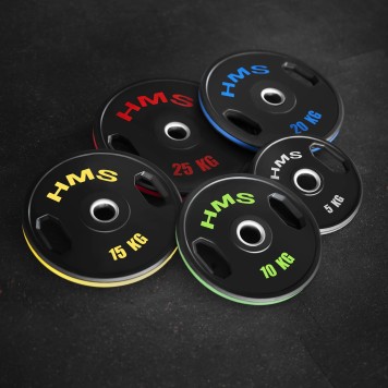 Talerze olimpijskie ogumowane TOG10 2 x 10kg HMS