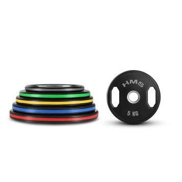 Talerze olimpijskie ogumowane TOG10 2 x 10kg HMS