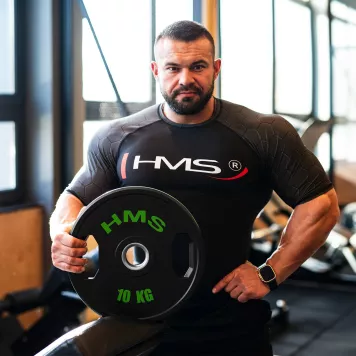 Talerze olimpijskie ogumowane TOG10 2 x 10kg HMS