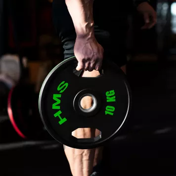 Talerze olimpijskie ogumowane TOG10 2 x 10kg HMS