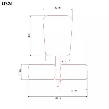 Siedzisko treningowe z blokadą na uda LAT SEAT LTS25 HMS