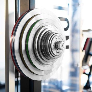 Zestaw talerzy olimpijskich stalowych kalibrowanych TOS 2 x 10 - 25 kg (140 kg) HMS