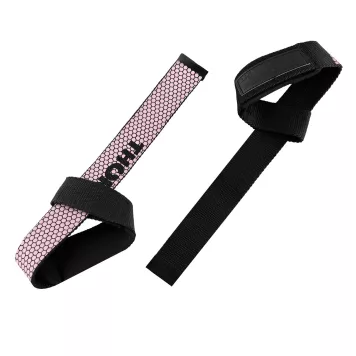 Paski do podnoszenia ciężarów Lifting Strap anti-slip THORN FIT (różowe)