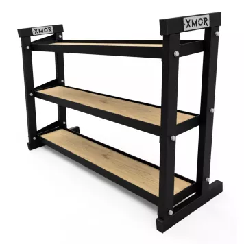 Zestaw Żeliwnych Odważników Kettlebell 2x 4 - 32 Kg XMOR + 1x Stojak Kettlebells 2.0 150cm XMOR