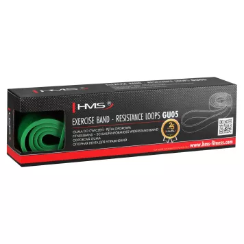 Guma do ćwiczeń Power Band GU05 GREEN 45 x 4.5 x 2080 mm HMS