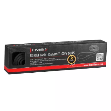 Guma do ćwiczeń Power Band GU05 BLACK 22 x 4.5 x 2080 mm HMS