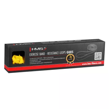 Guma do ćwiczeń Power Band GU05 YELLOW 6.4 x 4.5 x 2080 mm HMS