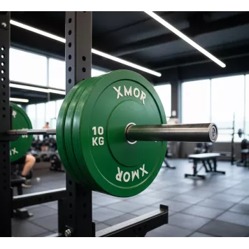 Obciążenie do sztangi 10 kg COLOR TRAINING BUMPER PLATES XMOR