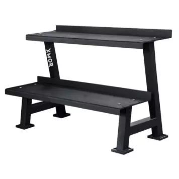 Zestaw Żeliwnych Odważników Kettlebell 4 - 32 Kg XMOR + Stojak Kettlebells 120cm XMOR