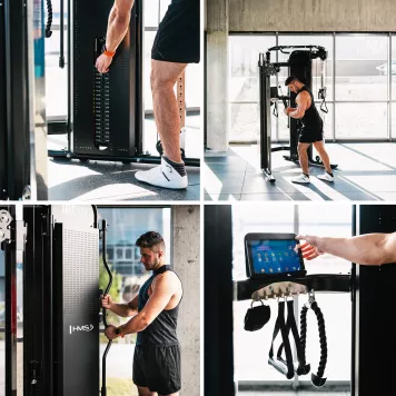 Brama do ćwiczeń z wyciągiem i stosem ARES PRO COMMERCIAL - HMS