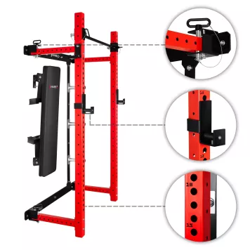 Wielofunkcyjna klatka treningowa składana KLT34 RED HMS