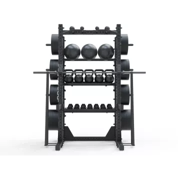 Klatka treningowa HALF RACK Base z wyposażeniem HRB-3 XMOR