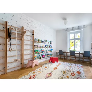 Drewniana drabinka gimnastyczna dla dzieci BenchK 111 + A204