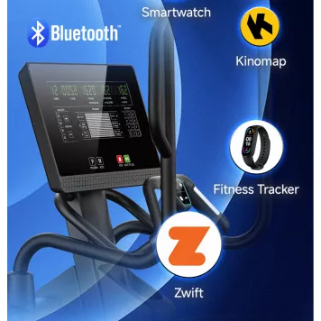 Trenażer eliptyczny elektromagnetyczny E17 V9 LED Gymost