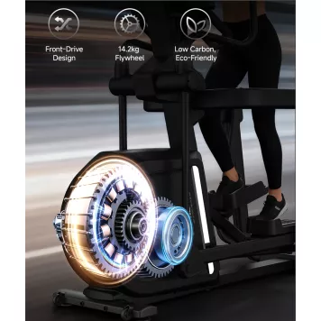Trenażer eliptyczny elektromagnetyczny E17 V9 LED Gymost