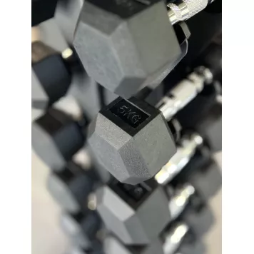 Zestaw hantli HEX 2.0 - 2 x 1-10 kg + Stojak na hantle 1–10 kg 2.0 XMOR