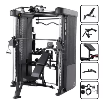 Brama Funkcjonalna FT2 PRO z Ławką FID7.1 (Zestaw) Inspire Fitness by CENTR