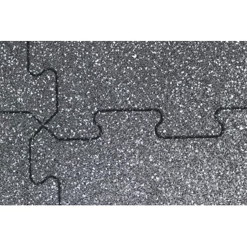 Podłoga Puzzel gumowa 1000 x 1000 x 20mm (mozaika szara SBR) XMOR