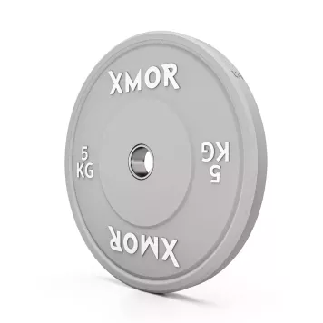 Stojak na obciążenia i gryfy olimpijskie 2.0 + Zestaw obciążeń 150 kg BLACK TRAINING BUMPER 2.0 XMOR