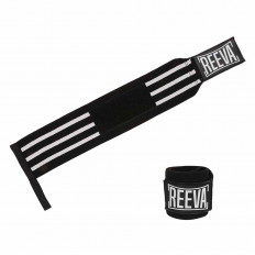 Ściągacze na nadgarstki elastyczne WRIST WRAPS REEVA (black/white)